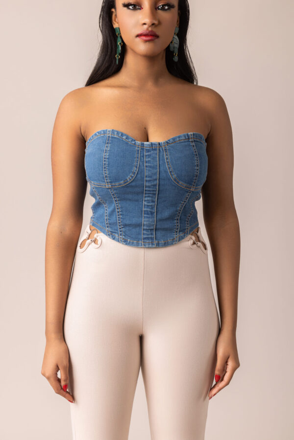 NINA Denim Corset - Image 4